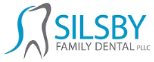 The image displays a logo with a stylized graphic of a tooth and gums, accompanied by text that reads SISBY FAMILY DENTAL PLLC.